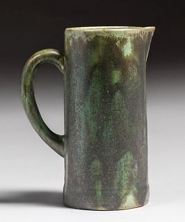Fulper Pottery - Prang Cucumber Glazed Pitcher c1910
