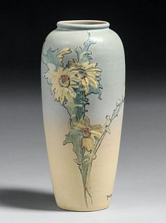 Weller Pottery Sarah Timberlake Floral Hudson Vase c1920s