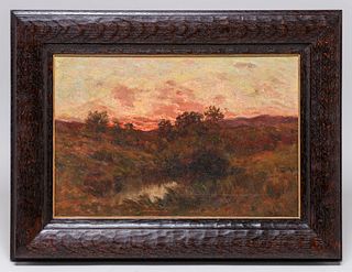George Inness Sunset Painting c1880s