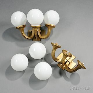 Two Art Deco Wall Sconces
