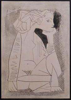Style of Pablo Picasso: Femme Assise