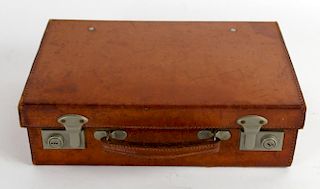 Miniature leather briefcase