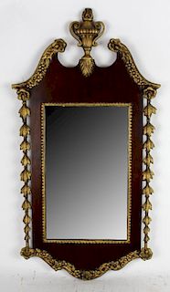 Antique mahogany mirror