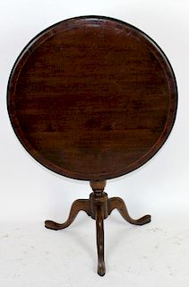 English mahogany tilt top table