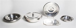 * Three American Silver Table Articles, Diameter of largest 10 inches.