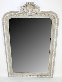 French Louis XV style painted mirror