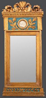 Italian Neoclassical Gilt Wood Mirror, 19th C.