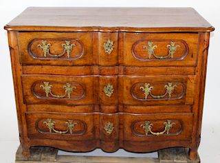 French Louis XIV commode in walnut