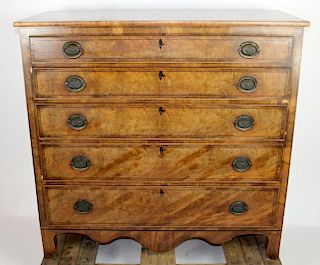 English Georgian 5 drawer chest