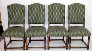 Set of 4 French Louis XIV style chairs