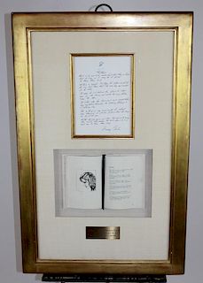 President Jimmy Carter hand written poem