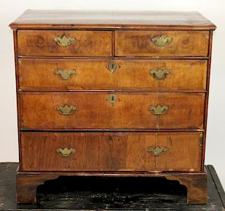 English Georgian 2 over 3 chest of drawers