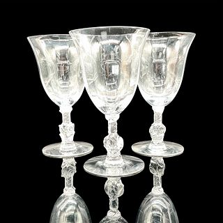 3pc Clear Glass Water Goblets