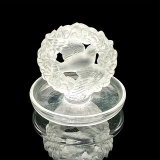 Lalique Crystal Peace Dove Ring Tray, Pax Dove