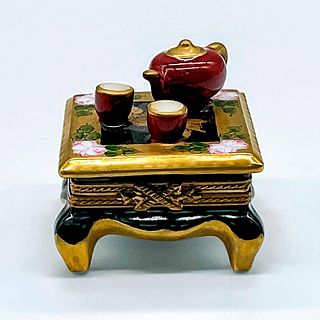 Chamart Limoges Porcelain Japanese Tea Table Box