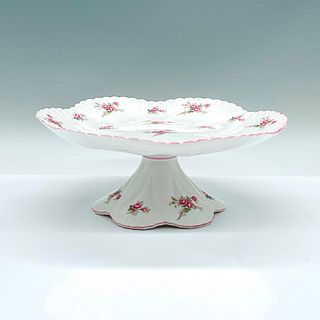 Shelley Bone China Compote Bowl, Bridal Rose