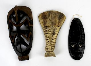 3 tribal masks