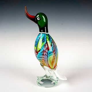 Murano Art Glass Duck Sculpture