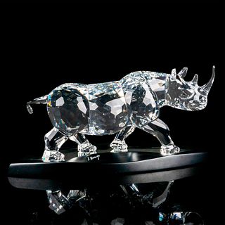 Limited Edition Swarovski Crystal Sculpture, The Rhinoceros