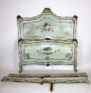 19th century painted Venetian bed
