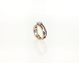 14K Bi-Color Diamond Ring