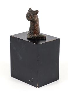 Luristan Bronze Feline Head c. 1000-650 BC 