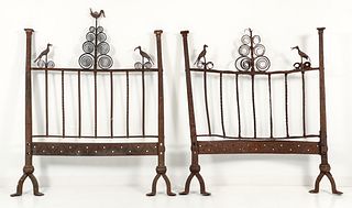 Pair of Samuel Yellin wrought iron Bed Frames 1924