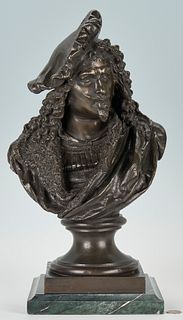 After Carrier-Belleuse, Bronze Bust of Rembrandt