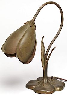 McClelland Barclay Bronzed "Crocus" Lamp, ca. 1935