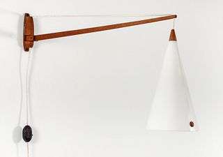 Luxus Swedish Midcentury Modern Teak Swivel Lamp