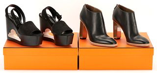 2 Pairs Limited Edition Hermes Heels, incl. Cloud Sandal
