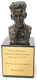 Small Bronze Bust of Frank Sinatra, 1999