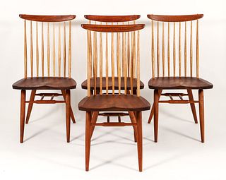 Set of 4 George Nakashima New Chairs 