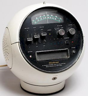 Weltron 2001 “Space Ball” 8 Track Player & Radio