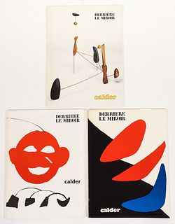 Alexander Calder 3 Issues Derriere Le Miroir Lithos 1971-1981