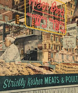 Don Eddy Strictly Kosher Meats Signed Lithograph