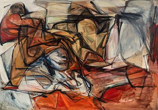 Joann Maier 1957 Untitled Abstract Composition