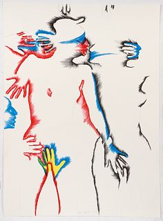 Marisol 1978 signed lithograph Untitled No. 3