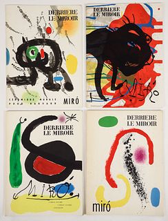 Joan Miro 4 issues Derriere le Miroir lithos 1961-1973