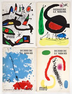 Joan Miro 4 issues Derriere le Miroir lithos 1961-1978