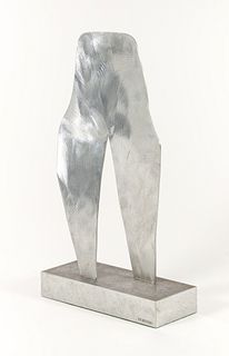 Louise Pershing Female Form Aluminum Sculpture