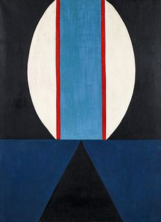 Milton Weiss abstract oil Equilibrium 1968