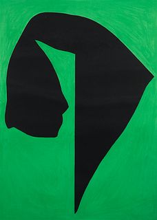 Jack Youngerman 1968 lithograph Green Around 