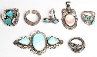 7 Native American Sterling Silver Jewelry Articles