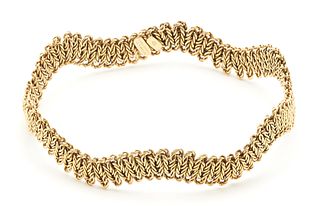 18K Braided Wave Bracelet, Tiffany & Co. France