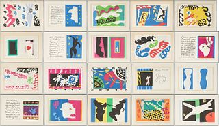 Matisse Jazz Series Portfolio, 20 Framed Color Plates