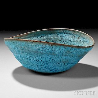 Beatrice Wood (1893-1998) Lava Glaze Pottery Bowl
