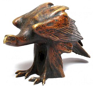 Cold-Painted Brass Eagle Figurine