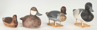 4 Contemporary American Decoy Ducks, 3 Signed