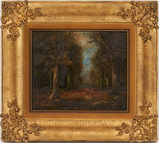 Forest Landscape Oil on Panel